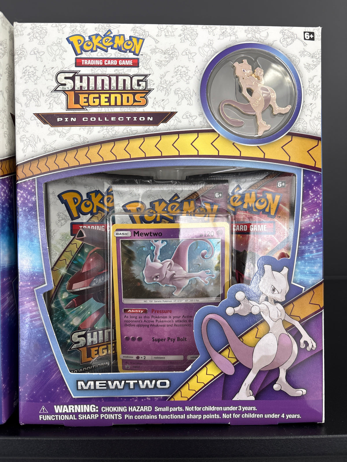 Shining Legends Mewtwo Pin Collection